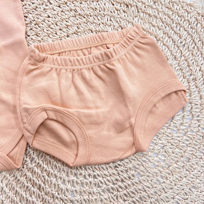 Conj. Body Regata e Tapa Fralda - Caramelo